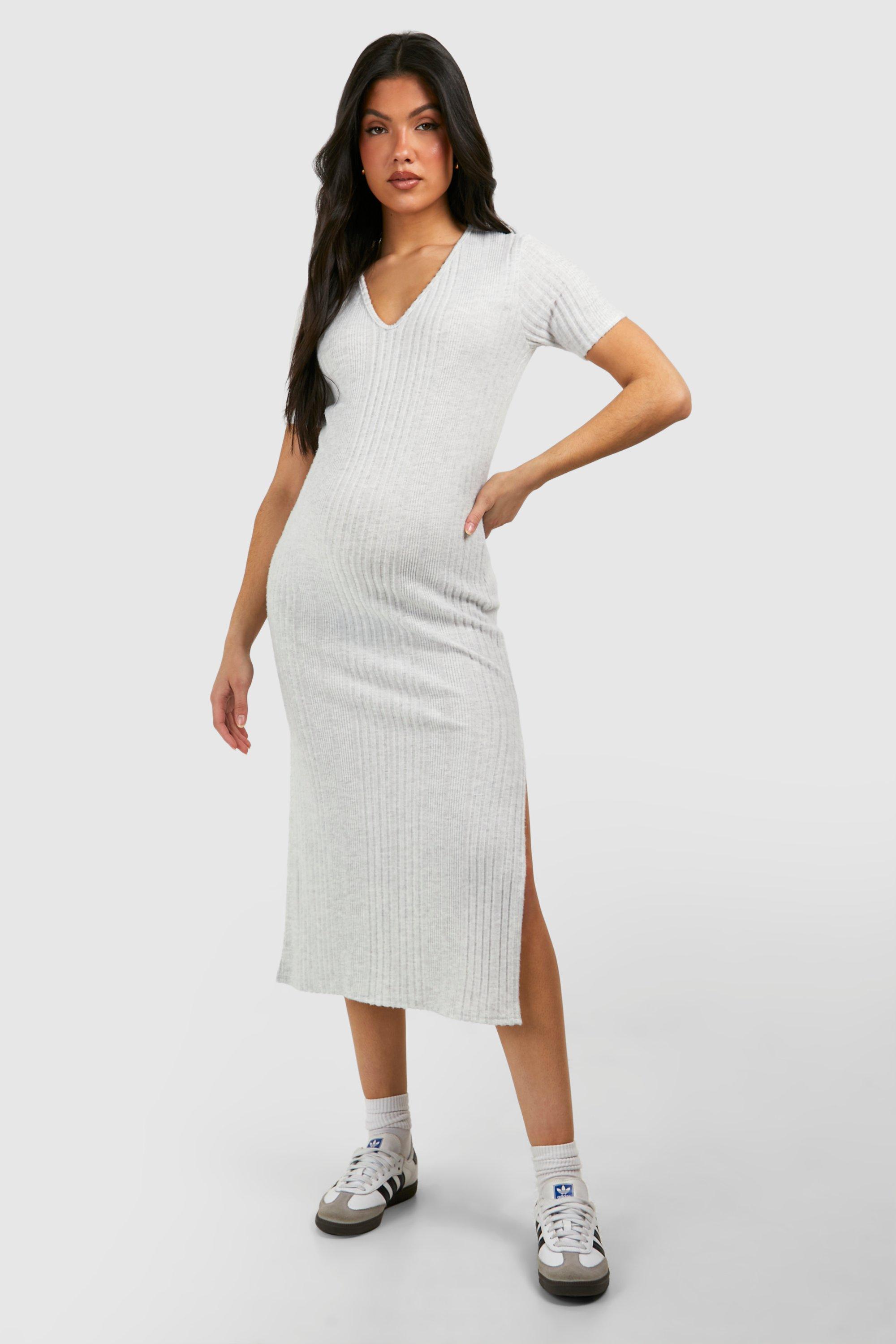 Light grey midi dress online